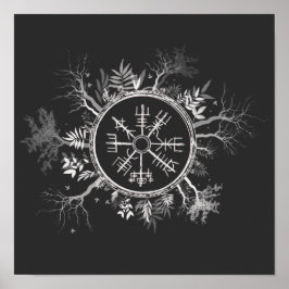 Poster Vegvisir Norse Viking Compass