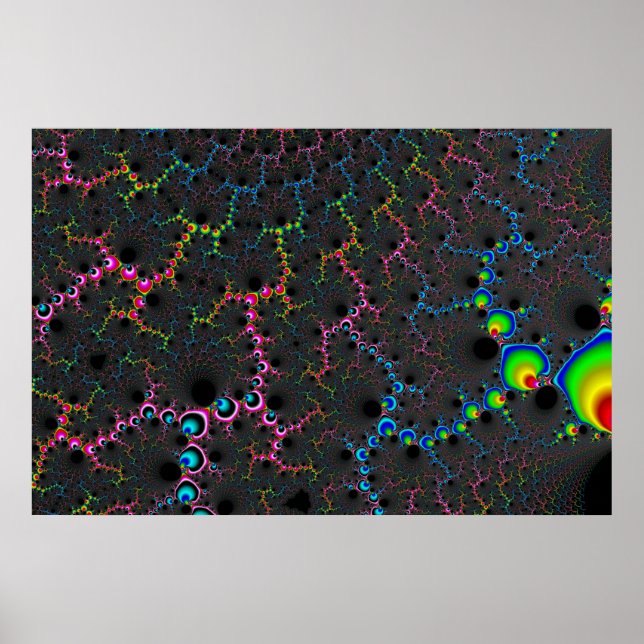 Poster Veias - Arte Fractal (Frente)