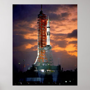Poster Veículo de Lançamento do Apollo Soyuz da NASA no S