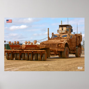 POSTER VEÍCULO PROTEGIDO POR AMBUSH RESISTENTE ÀS MINAS