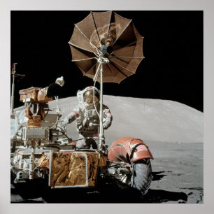 Póster Veículo recorrido lunar de Apollo 17