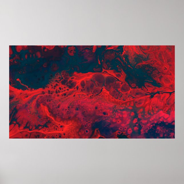 Poster VEIO SANGUÍNEO abstrato (Frente)