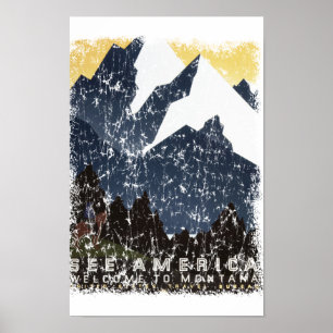 Poster Veja a América - em apuros de Montana