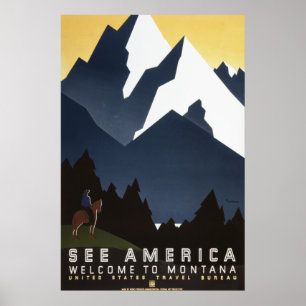 Poster Veja a América: Montana