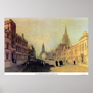 Póster Veja a rua principal, Oxford por Joseph Turner