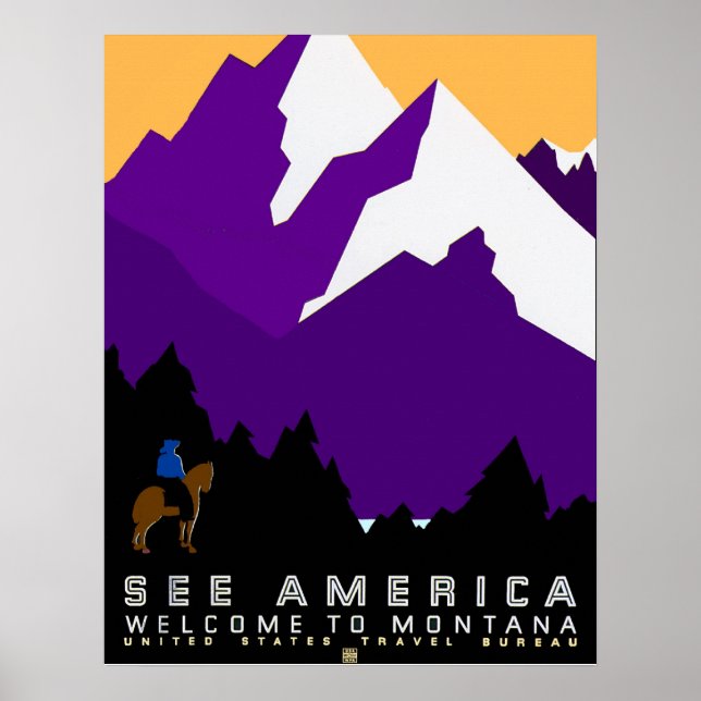 Poster Veja America Montana (Frente)