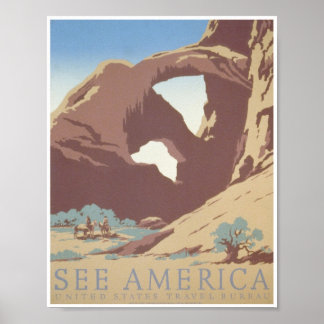 Poster Veja América: United States Viagem Bureau