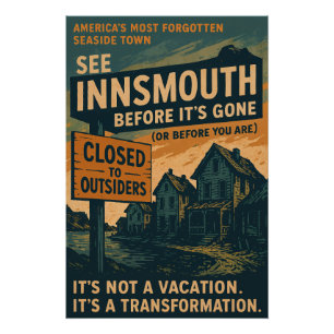 Póster Veja Innsmouth Antes de Sair - Uma Cidade Costeira