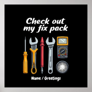 Poster Veja Meu Fixpack O Kit Premium Personalizado