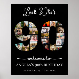 Poster veja quem é o sinal 90 da Colagem de Fotos Persona