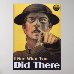Póster Vejo o que você fez lá