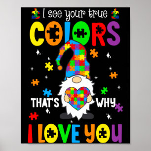 Poster Vejo Suas Verdadeiras Cores Gnomos Conscientização