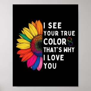 Poster Vejo suas verdadeiras cores Infinity Conscientizaç