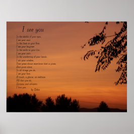 Póster Vejo você