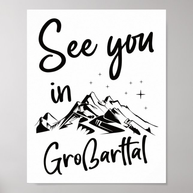 Poster Vejo Você Em Großarltal Sheimerburger Land Austria (Frente)