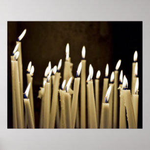 Póster Velas acesas na igreja