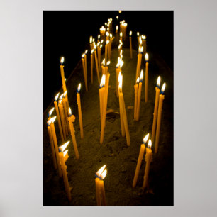 Poster Velas acesas numa igreja, Armênia
