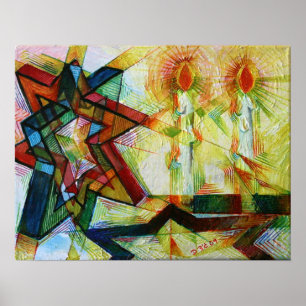 Póster Velas de Shabbat