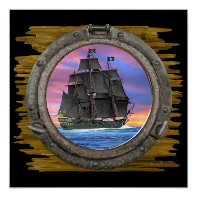 Póster Velas Negras dos 7 Mares (Frente)