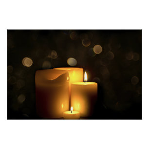 Póster Velas Votivas Decorativas