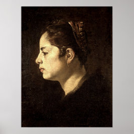 Poster Velázquez - Cabeça de uma Menina