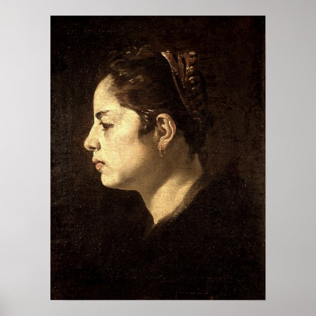Poster Velázquez - Cabeça de uma Menina (Frente)