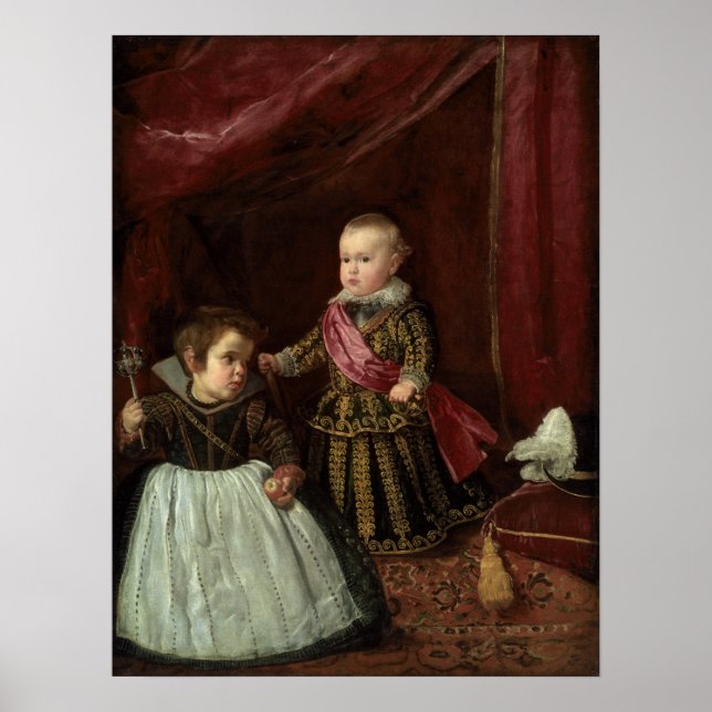 Poster Velázquez - Don Baltasar Carlos Com Um Anão (Frente)