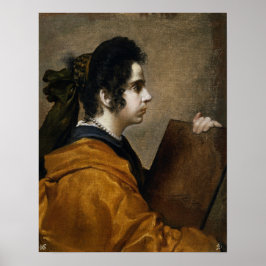 Poster Velázquez - Esposa do Artista Disfarçada de Sibila