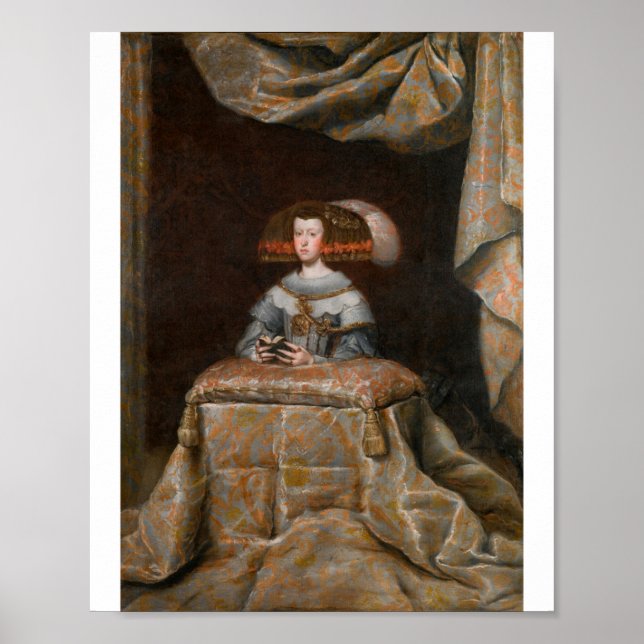 Poster Velazquez - Mariana De Austria Na Oração (Frente)