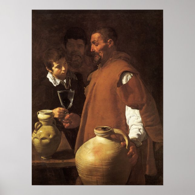Poster Velázquez - O Vendedor De Água De Sevilha 1623 (Frente)