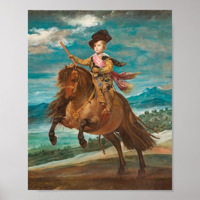 Poster Velazquez - Retrato do Príncipe Balthasar Charles (Frente)
