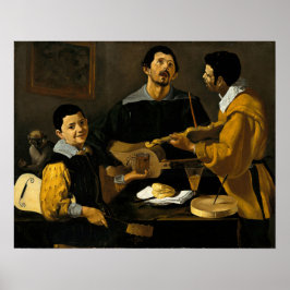 Poster Velázquez - Três Músicos 1616