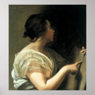 Poster Velázquez - Uma Mulher À Guisa Do Sibyl 1648