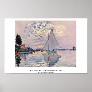 Póster Veleiro Le Pequeno-Gennevilliers Claude Monet