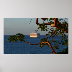 Poster Velejar longe no Sunset I Fotografia de Férias de