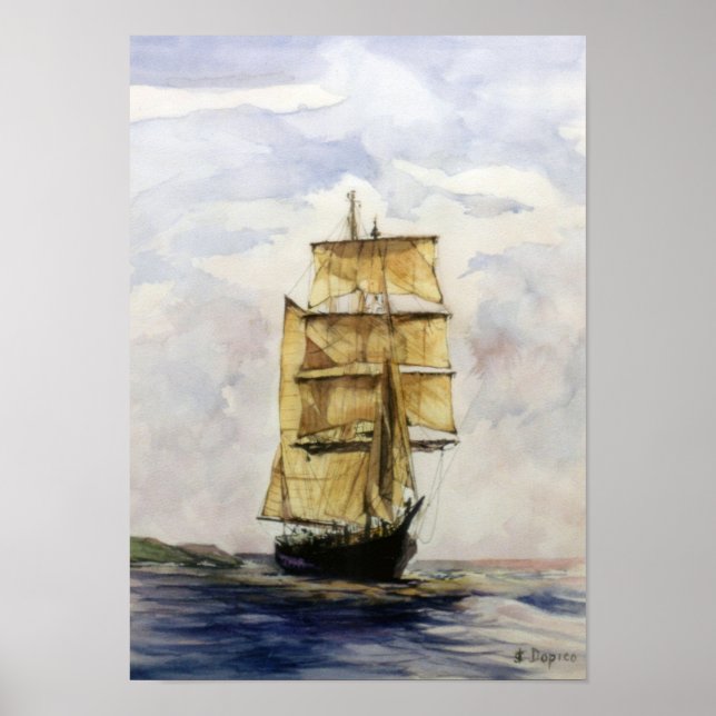 Poster Velero/Veleiro/Sailboat (Frente)