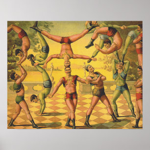 Póster Velha escola SUPERIOR da ginástica