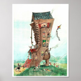 Poster Velha Senhora no Sapato