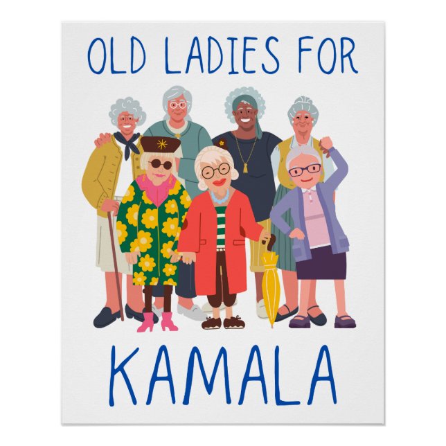 Póster Velhas Senhoras para Kamala (Frente)