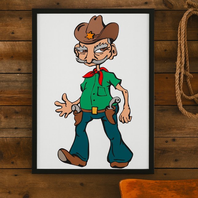 Poster Velho Cowboy (Criador carregado)