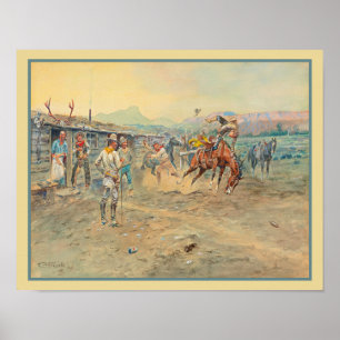 Poster Velho Cowboy Ocidental "Tenderfoot"