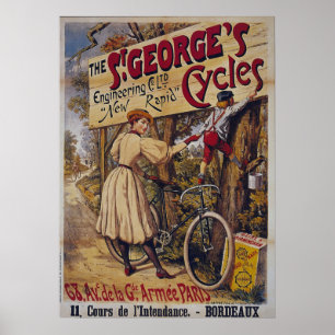 Poster velho da bicicleta