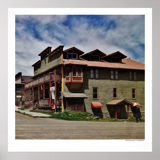 Poster Velho Salão Oeste e Hotel (Frente)