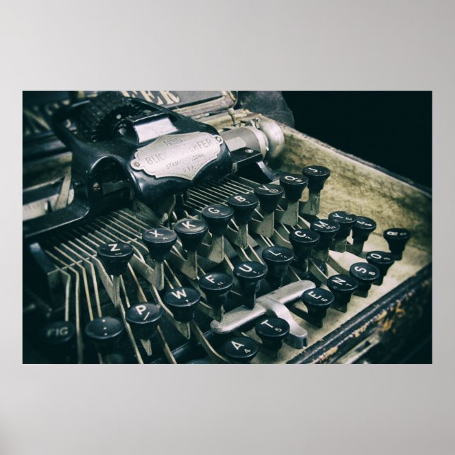 PÓSTER VELHO TIPEWRITER (Frente)