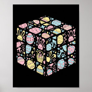 Poster Velocidade Cubo Coelho Coelhinho Páscoa Páscoa Boy