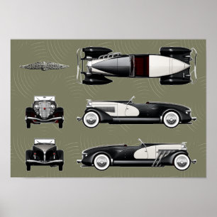 Poster Velocidade Duesenberg