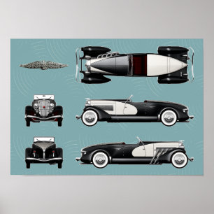 Poster Velocidade Duesenberg