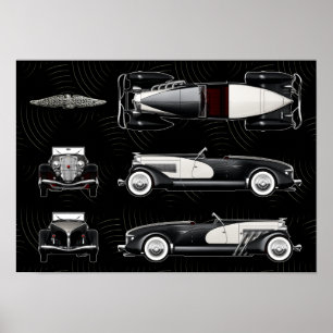 Poster Velocidade Duesenberg