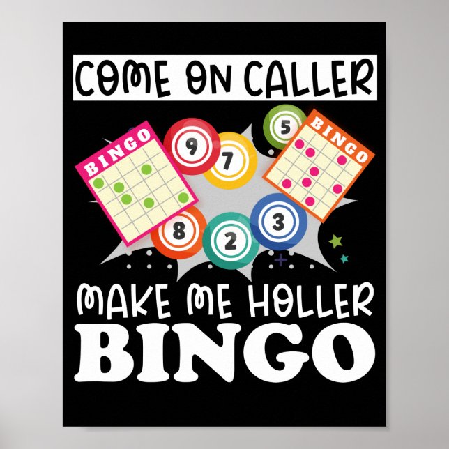 Poster Vem Do Caller, Me Torne O Bingo Engraçado. (Frente)