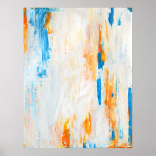 Póster "Vêm mais perto" a cerceta e a arte abstracta